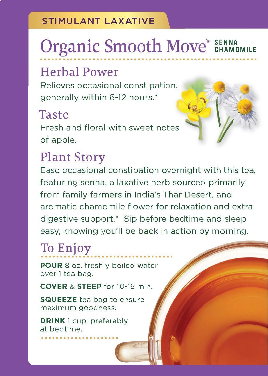 Traditional Medicinal Tea, Og, Smooth, Senna Cham, 16-Count (Pack Of 3)