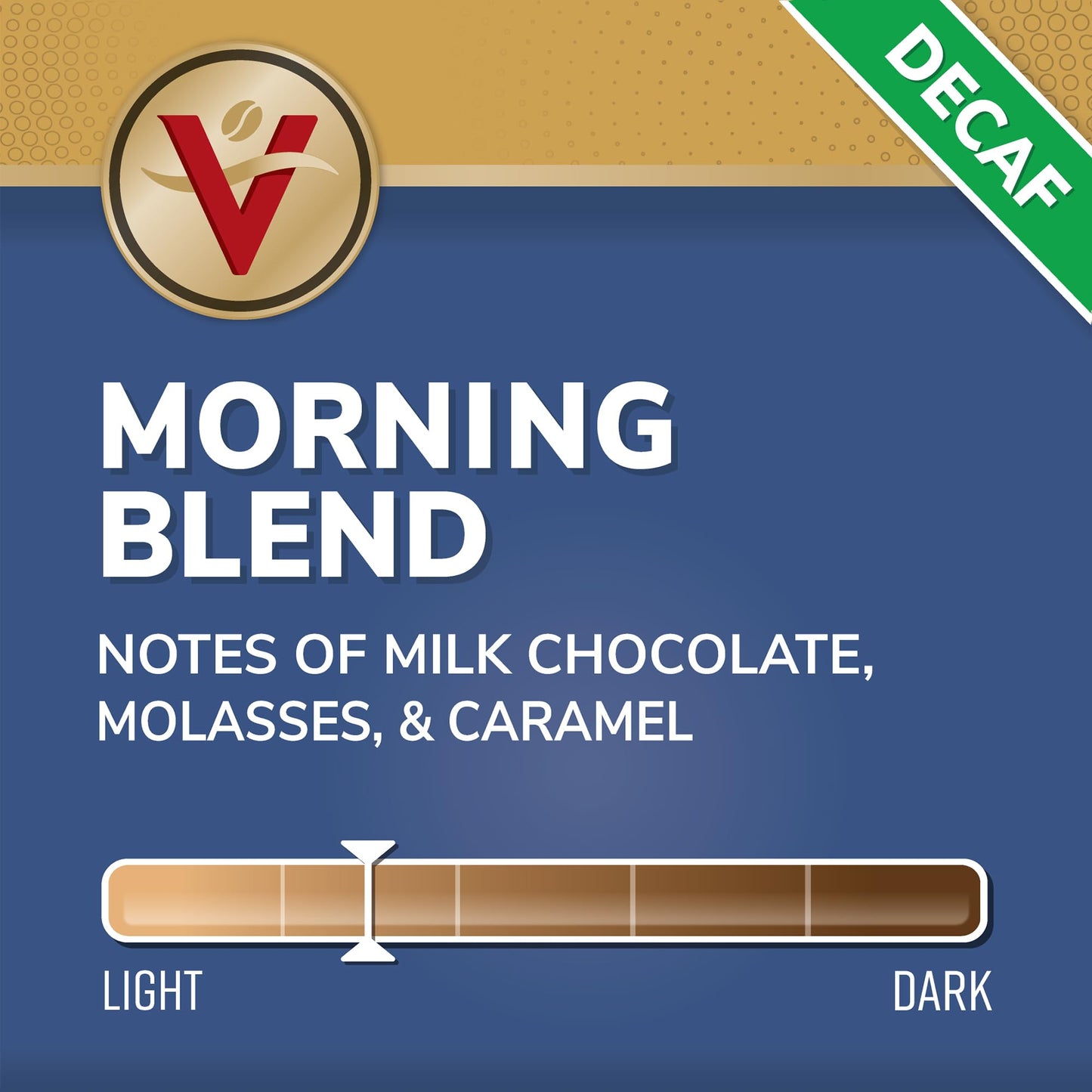 Victor Allens Coffee Decaf Morning Blend Light Roast Single Serve Pods 42 Count for Keurig K-Cup malt-inspired Brown