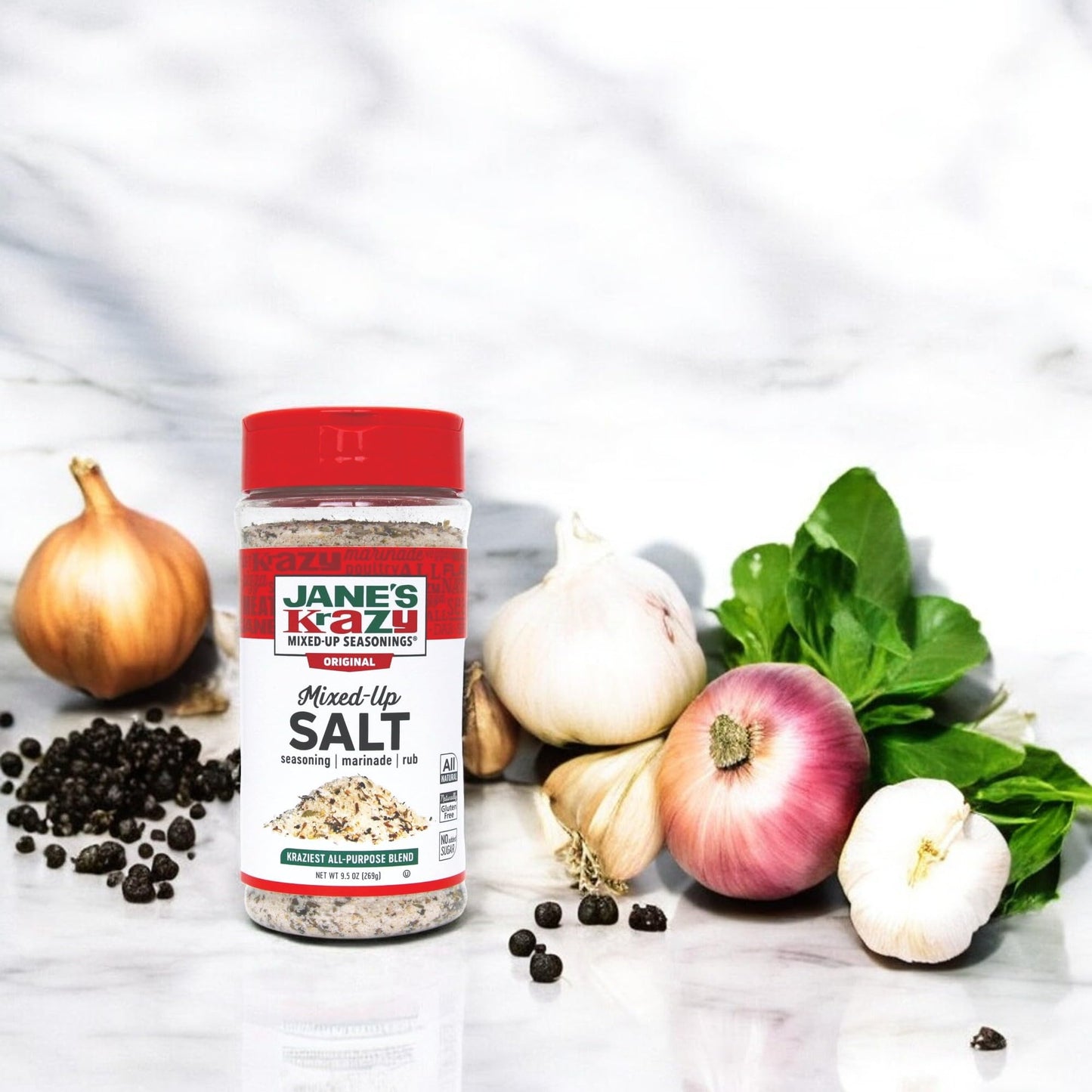 Jane's Krazy Mixed Up Salt, 4 oz Pack of 3 - Flavorful Seasoning for Cooking and Grilling, Perfect for All Recipes