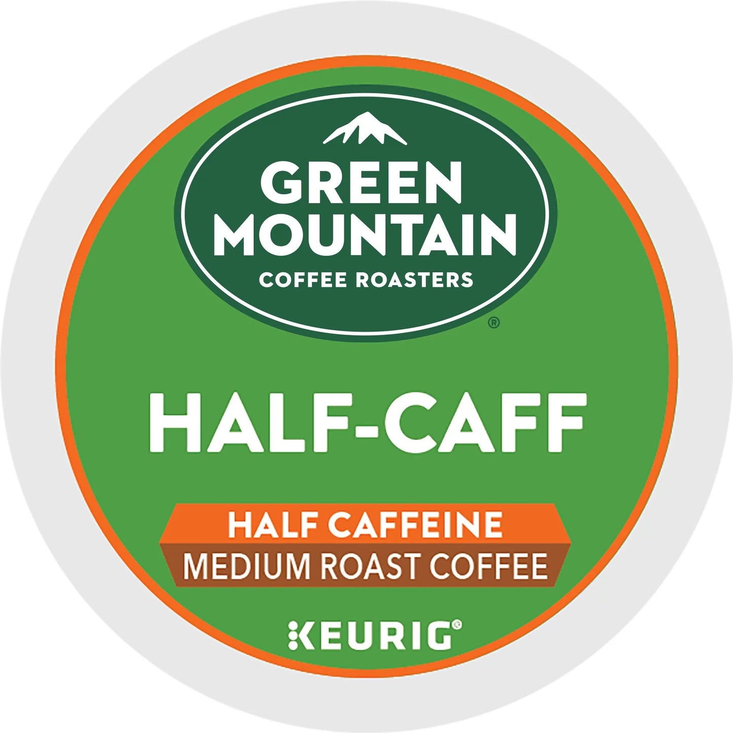 Green Mountain Coffee Roasters Half Caff Medium Roast K-Cup Pods, 144 Count