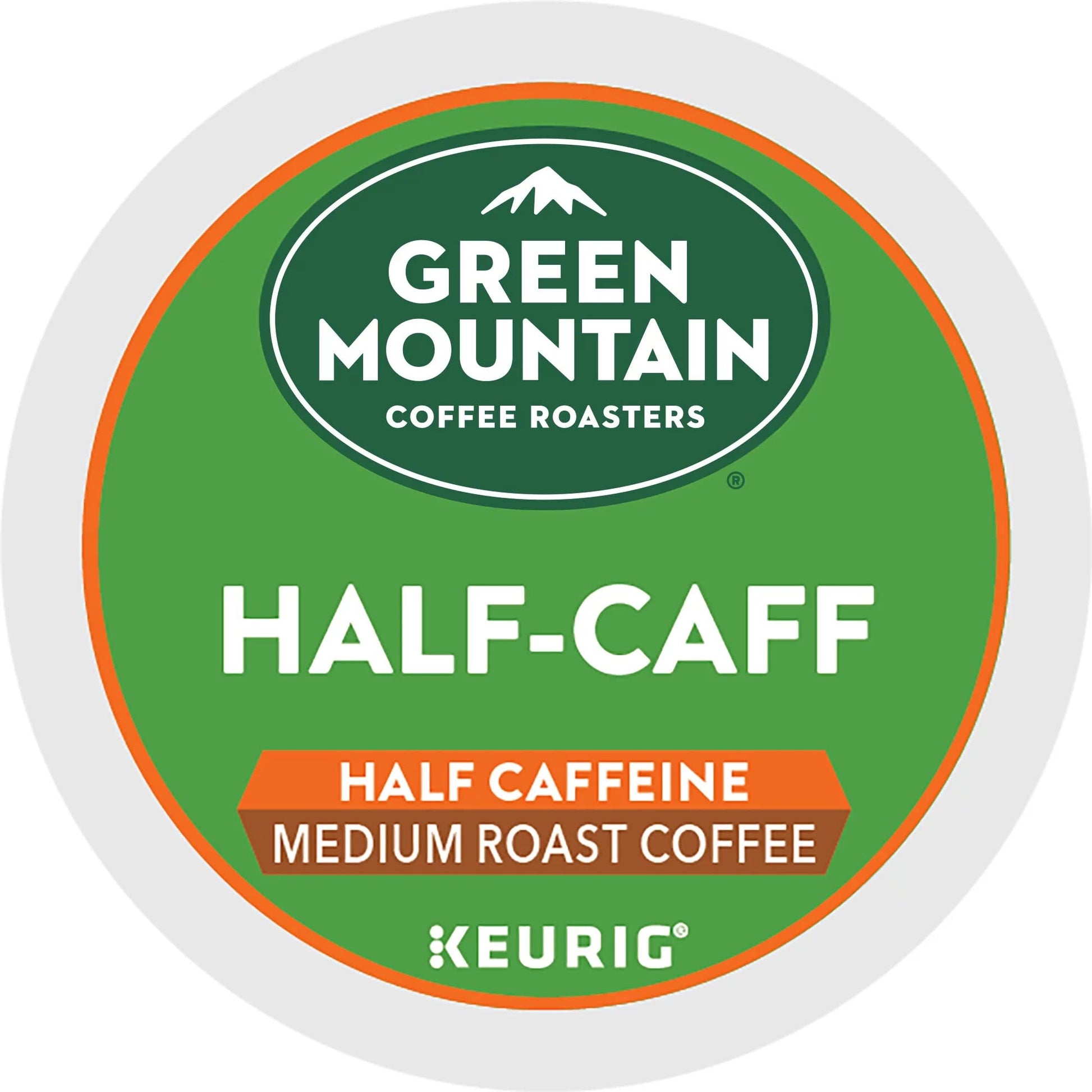 Green Mountain Coffee Roasters Half Caff Medium Roast K-Cup Pods, 144 Count