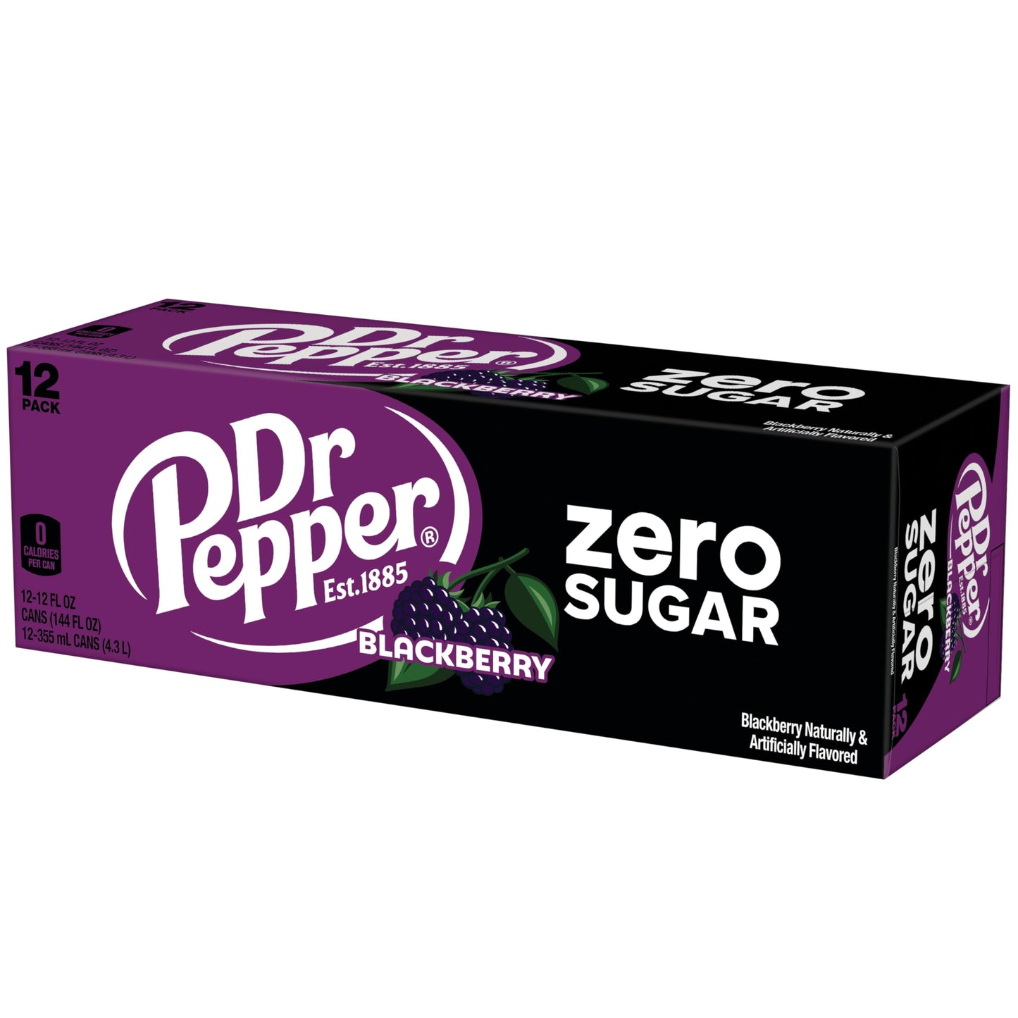 Dr. Pepper Blackberry Zero Sugar 12oz 12pk