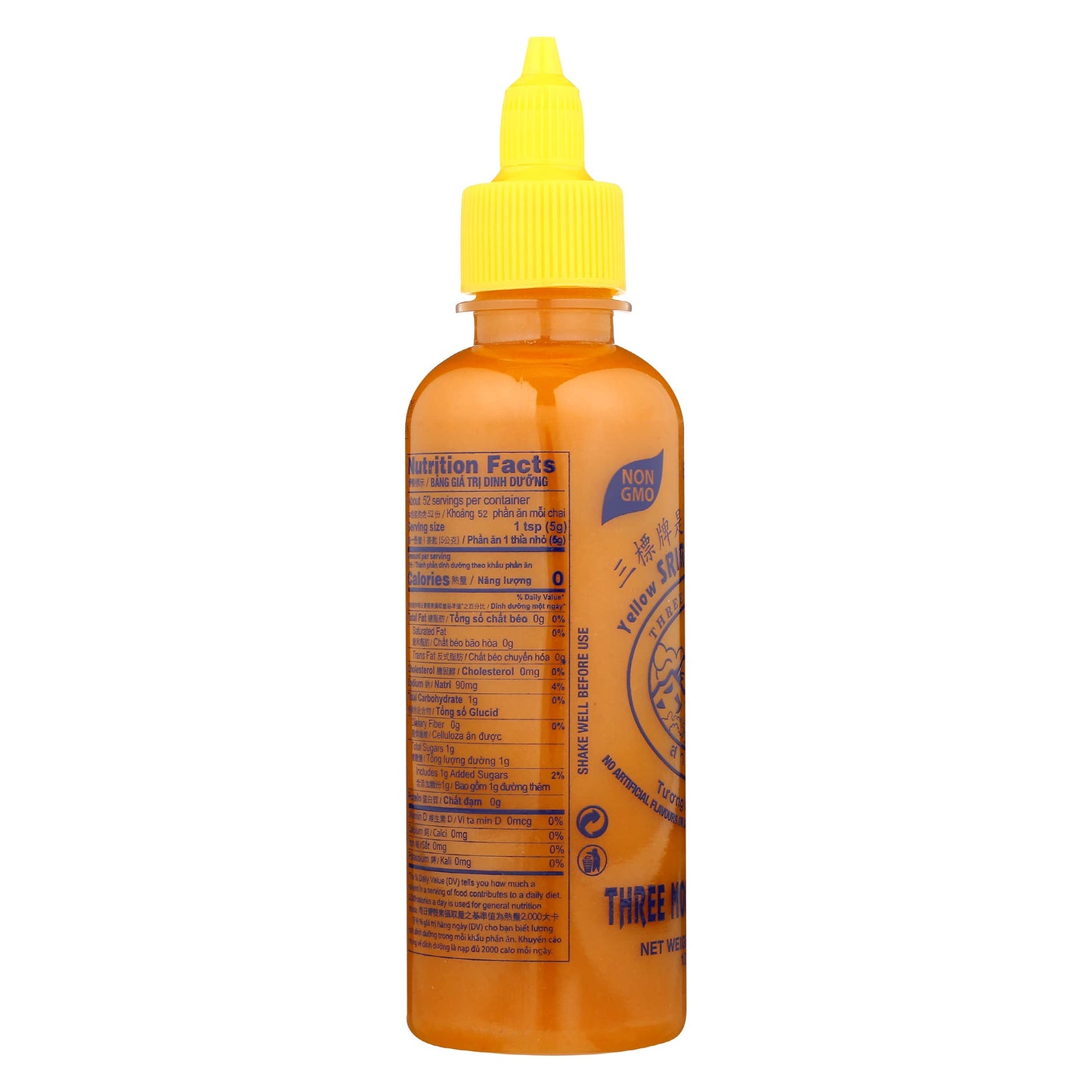 Three Mountains Brand Yellow Sriracha Chilli Sauce, 10 Oz