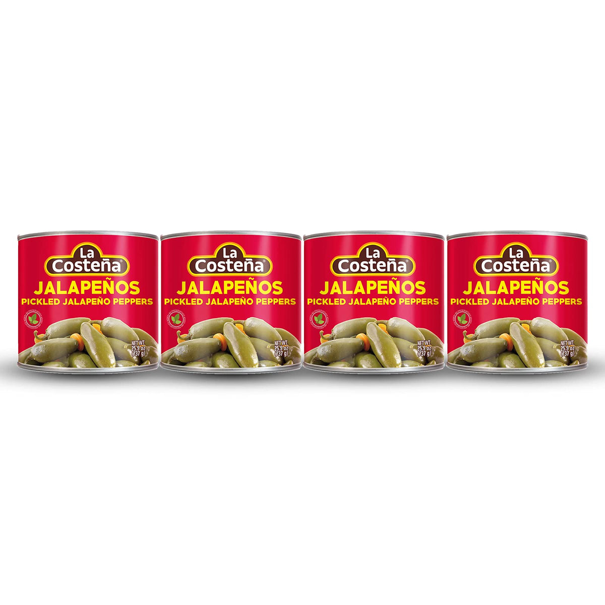 La Costea Whole Jalapeo Peppers 26 Oz (4-Pack)