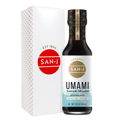 San-J - Richly Flavored Organic Umami Tamari Splash - Specially Brewed - 10 oz. Bottle