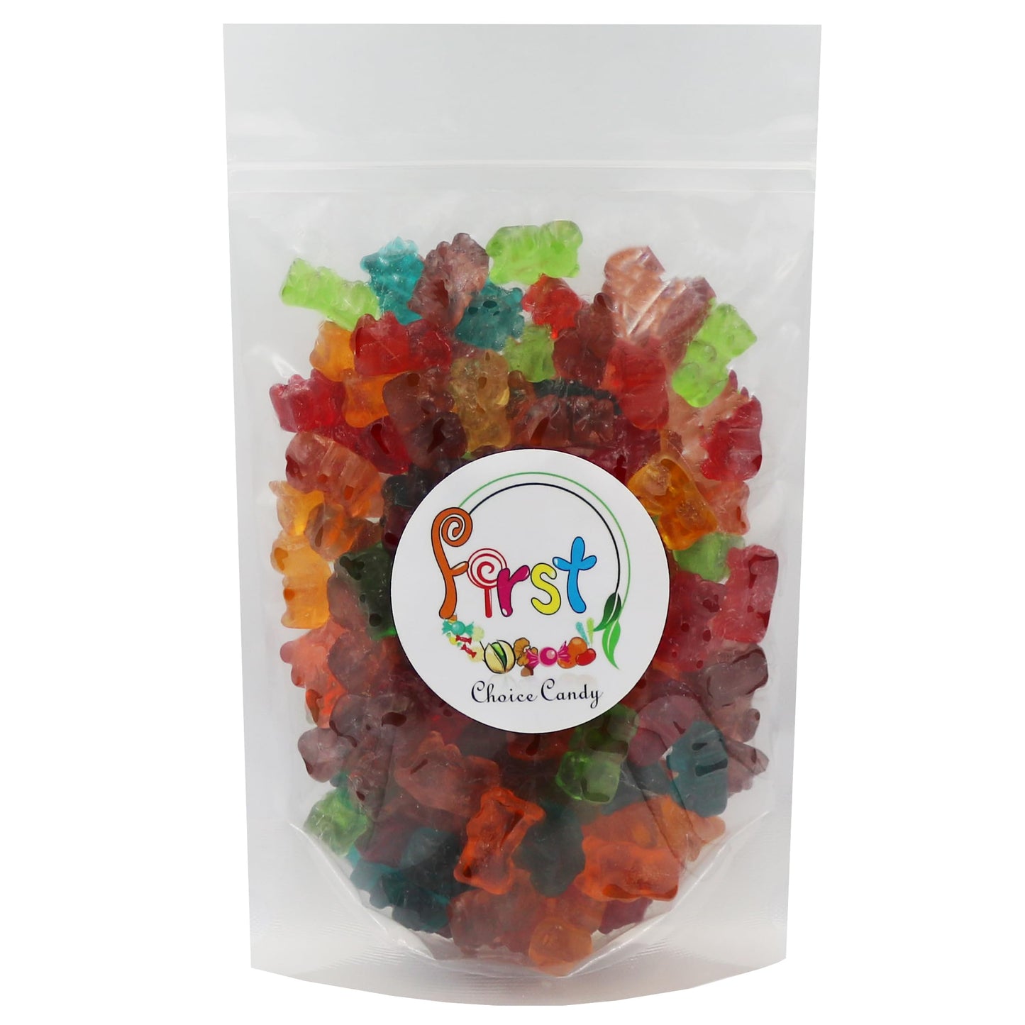 FirstChoiceCandy Gummy Bears (12 Flavor, 1 Pound (Pack of 1))