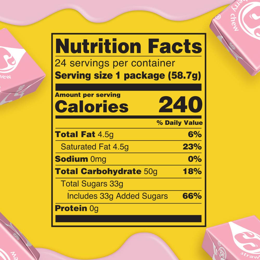 STARBURST All Pink Chewy Candy Bulk Pack, 24 Full Size Packs, Pink Candy Bulk Box