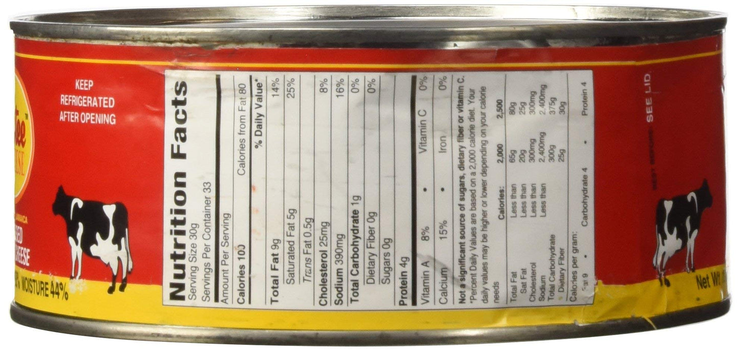 Tastee Cheese 2.2 lbs, 2 Pack - Creamy Cheese for Cooking and Snacking