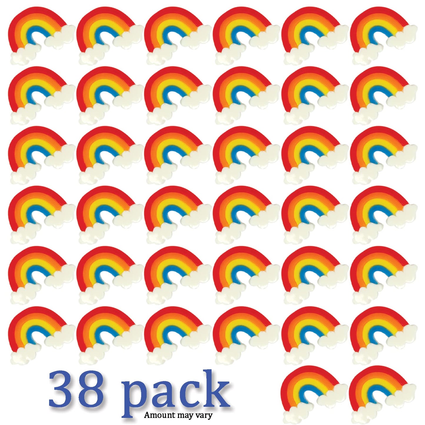 Rainbow Gummies - Bulk 38 Pk Individually Wrapped Gummy Candy - Rainbow Party Favors For Rainbow Birthday Unicorn Party Unicorn