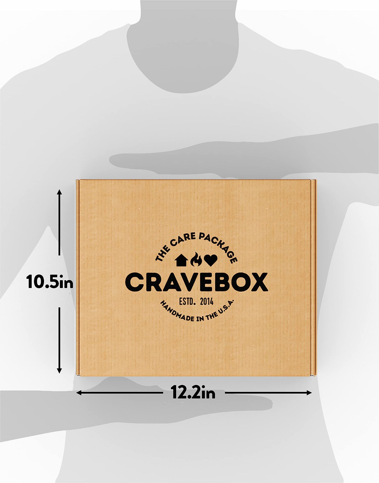 CRAVEBOX Gourmet Specialty Snacks Box Care Package Boxes for College Students Adults Healthy Cookies Bar Organic Variety Gift Pa