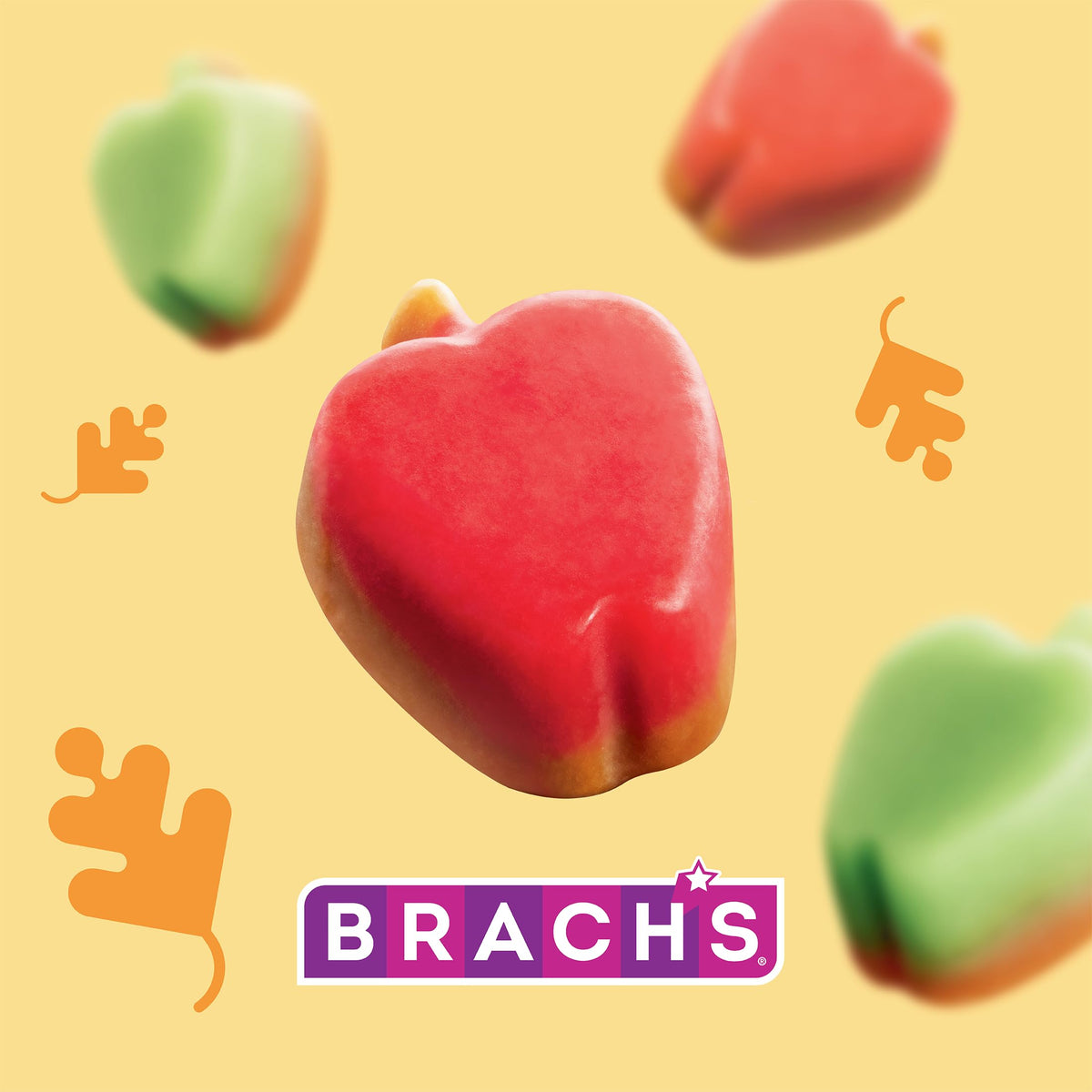 Brachs Mellowcreme Caramel Apples, Halloween Candy, 9 oz Bag