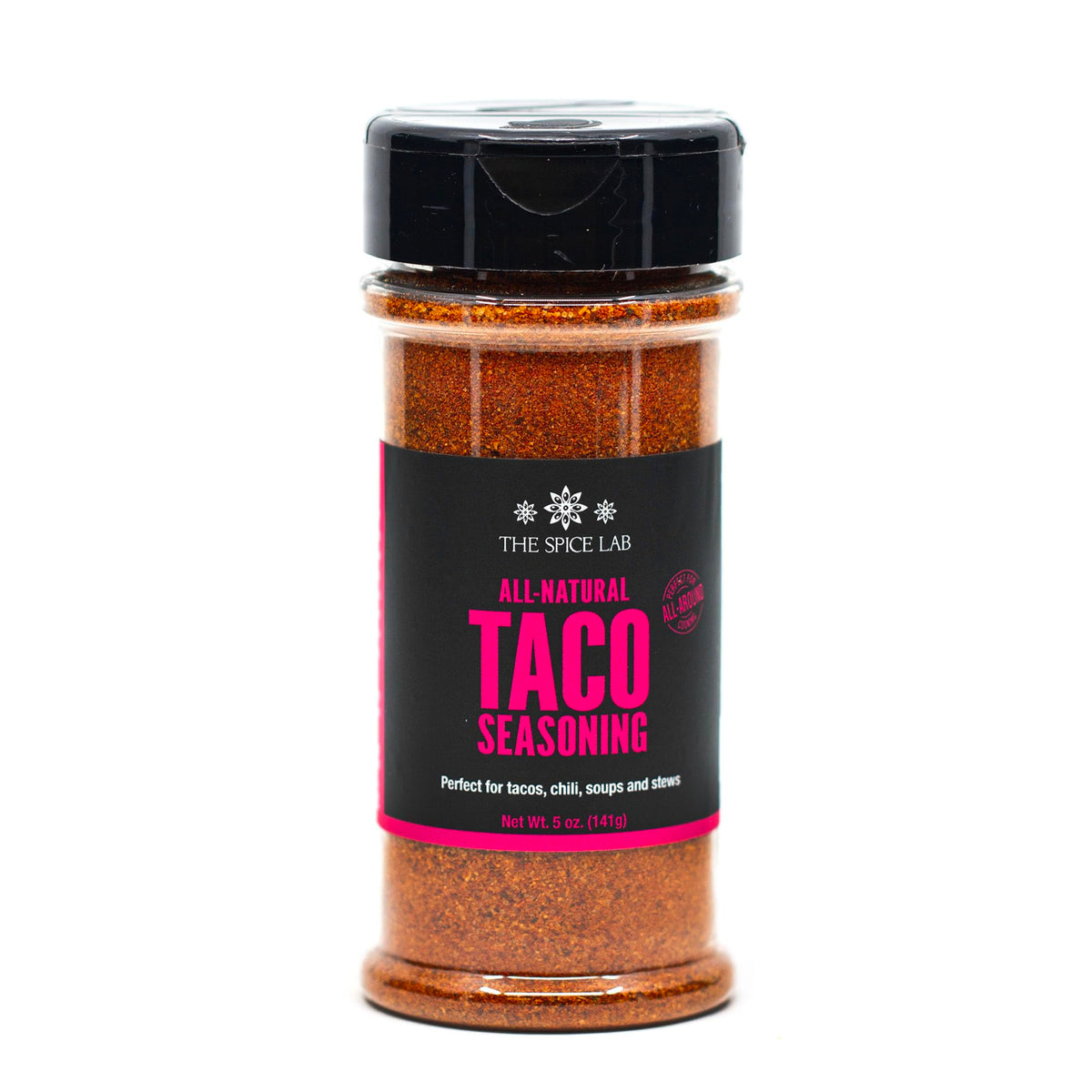 The Spice Lab Taco Seasoning - All Natural Gluten Free - 4.5 oz Shaker - Non GMO Spicy Mix