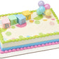 Decopac B-A-B-Y Blocks Decoset Cake Decoration Blue, Pink, Yellow, Approximately 5'' High