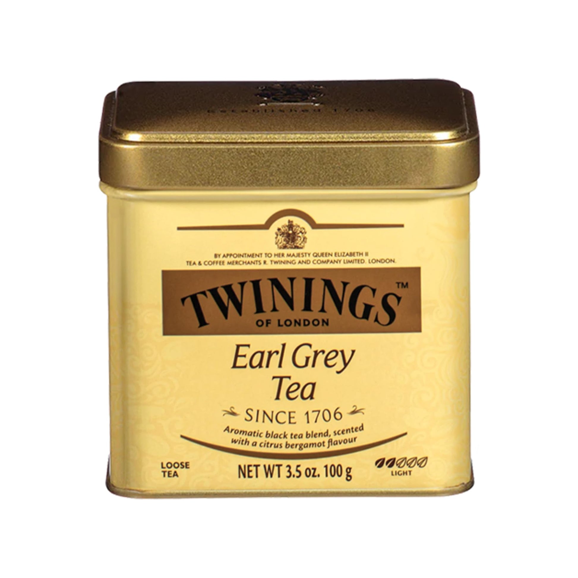Twinings Earl Grey Loose Black Tea Tins, 3.53 Ounce Tins (Pack of 6), Flavoured with Citrus and Bergamot, Caffeinated, Enjoy Hot