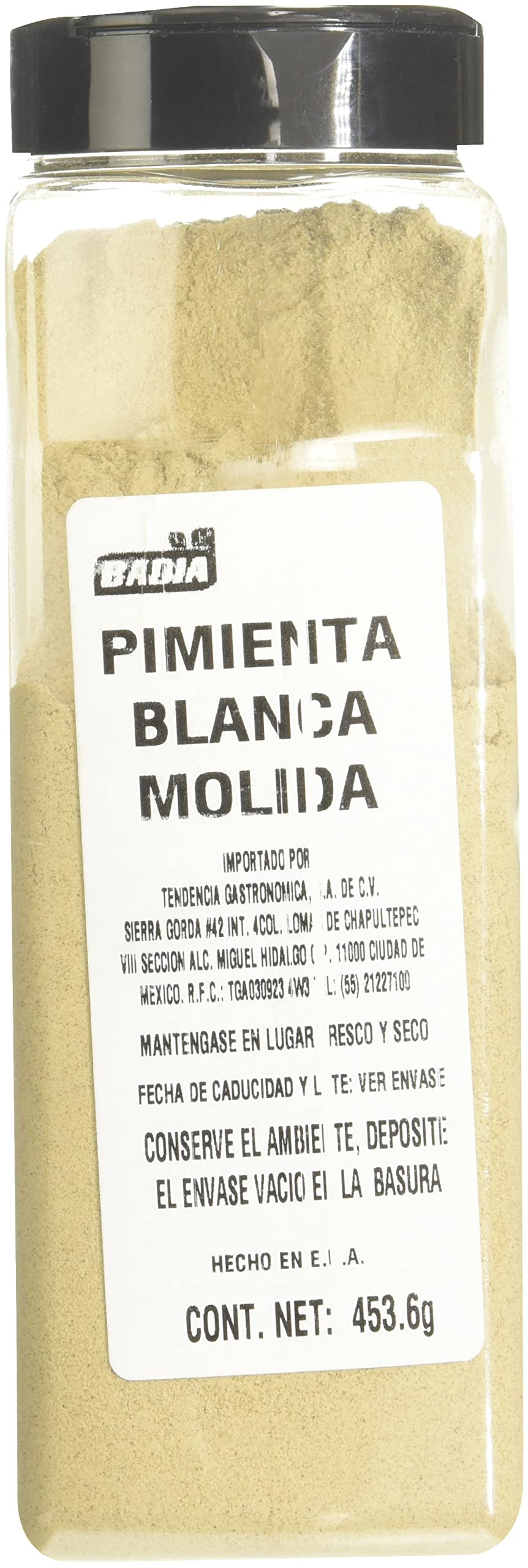 Badia Spices Inc Spice, White Pepper Ground, 16-Ounce
