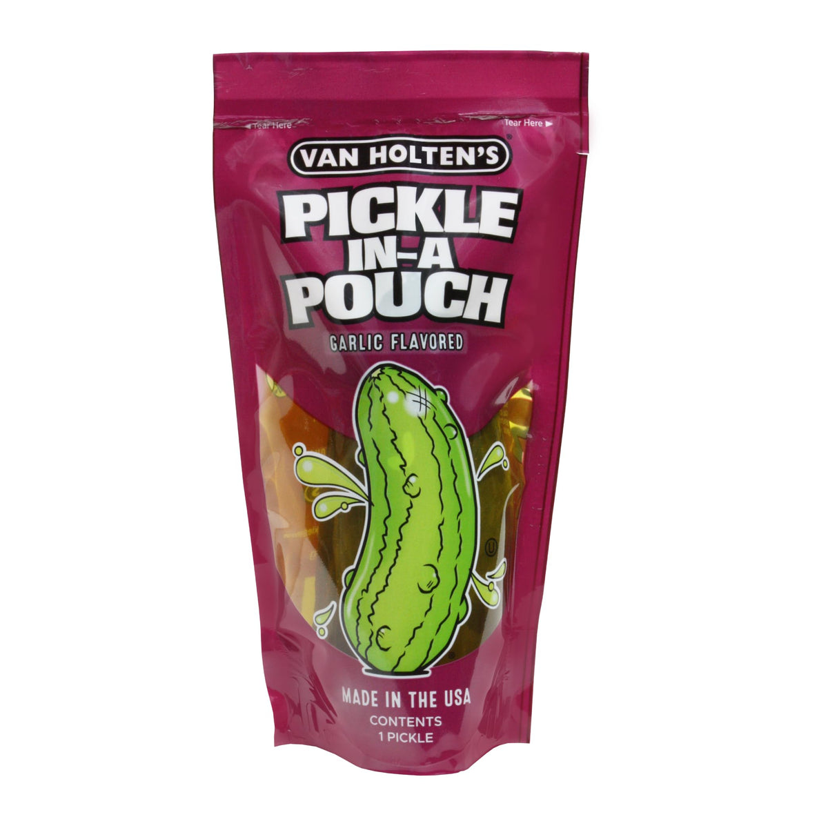 Van Holten'S Pickles - Jumbo Kosher Garlic Pickle-In-A-Pouch - 12 Pack