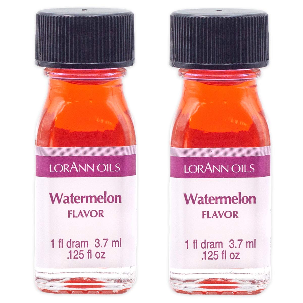 Lorann Watermelon Ss Flavor, 1 Dram Bottle (.0125 Fl Oz - 3.7Ml - 1 Teaspoon) - 2 Pack