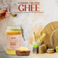 Indicow A2 Desi Cow Ghee, Clarified Butter | Grass Fed Cows | (500ml (16.91oz), A2 Kankrej Cow Ghee) | Keto and Paleo Friendly|