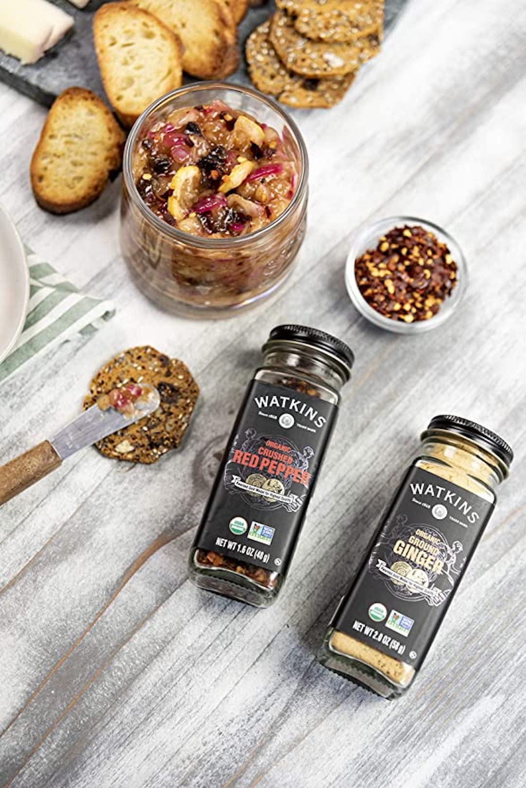 Watkins Gourmet Organic Crushed Red Pepper, Non-GMO, Kosher, 1.6 oz Jar, As Shown