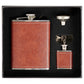 Brown Pebbled Flask Set