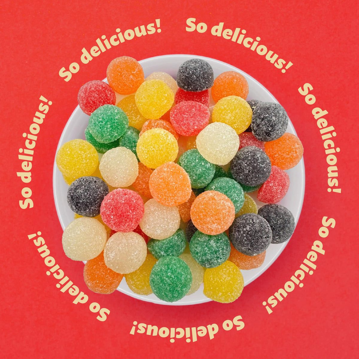 Giant Gum Drops Jelly Candy, Assorted Fruit And Licorice Flavors, 2-Pound Pack