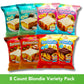 Prime Bites Protein Brownies Variety Pack Blondies - High Protein (19G), Collagen & Whey Protein, Low Sugar - 8 Count Snack & Gift Box