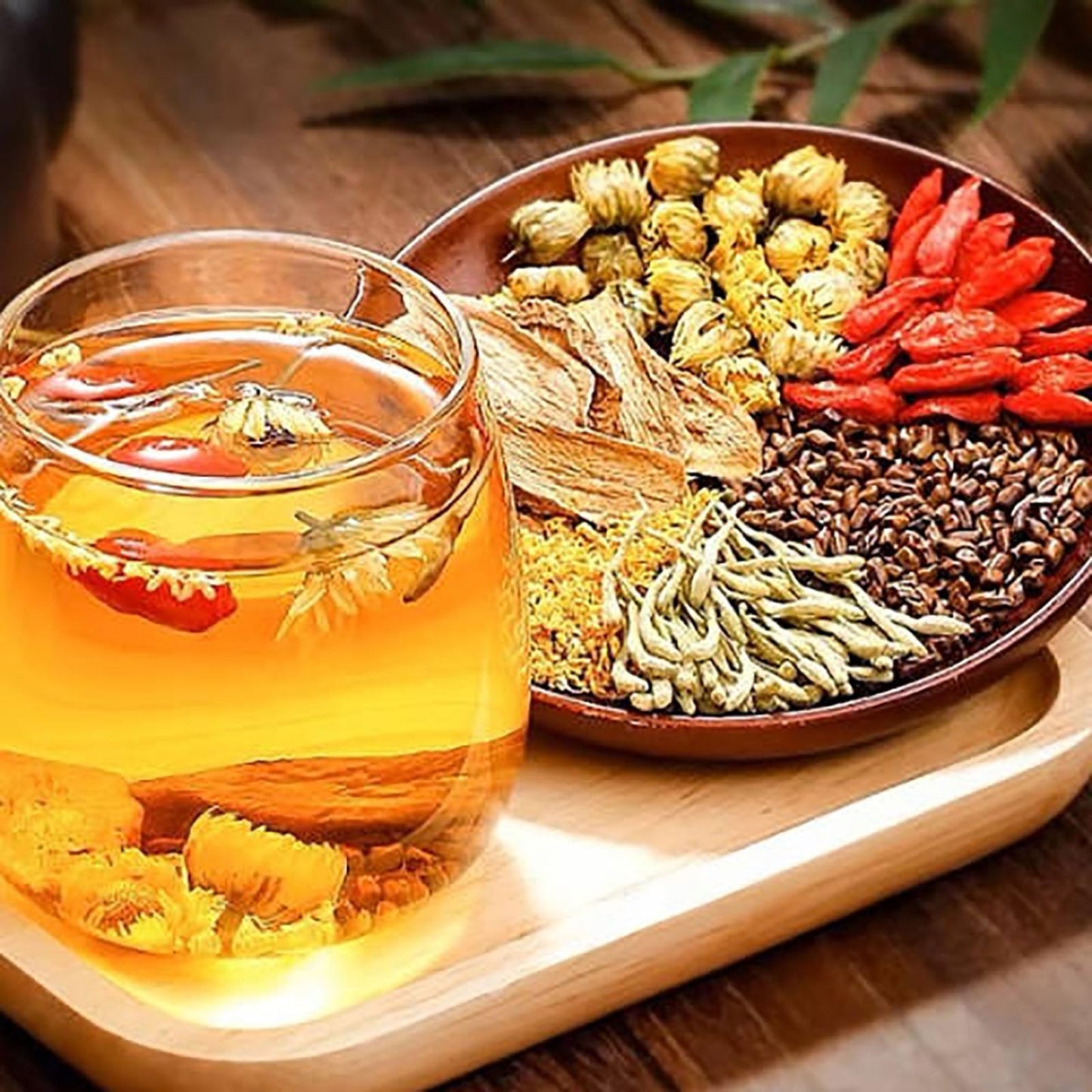 Liver Detox Herbal Tea  Liver Detox Tea Organic  Dandelion Chrysanthemum Cassia Seed Goji Berry Tea  Milk Thistle  Chinese Kidney & Liver Health Tea Bags - 7 Ingredients Natural Blend Formula (1)