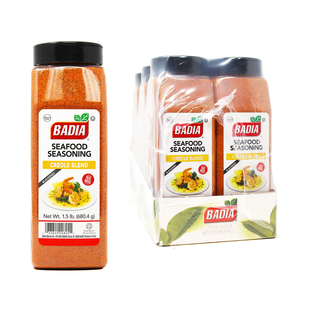 Badia Seafood Seasoning Creole Blend(Blackened),1.5 Pound (Pack of 6)