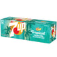 7UP Tropical Soda  12 fl oz cans  12 pack