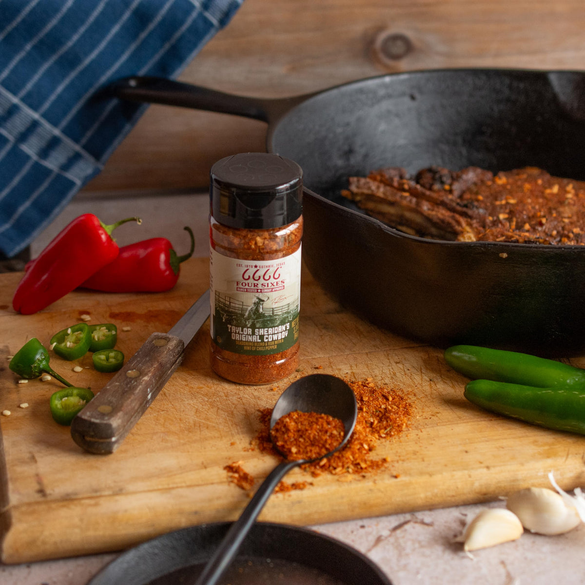 6666 Four Sixes Taylor Sheridan'S Original Cowboy Seasoning Blend And Rub, 6 Ounce