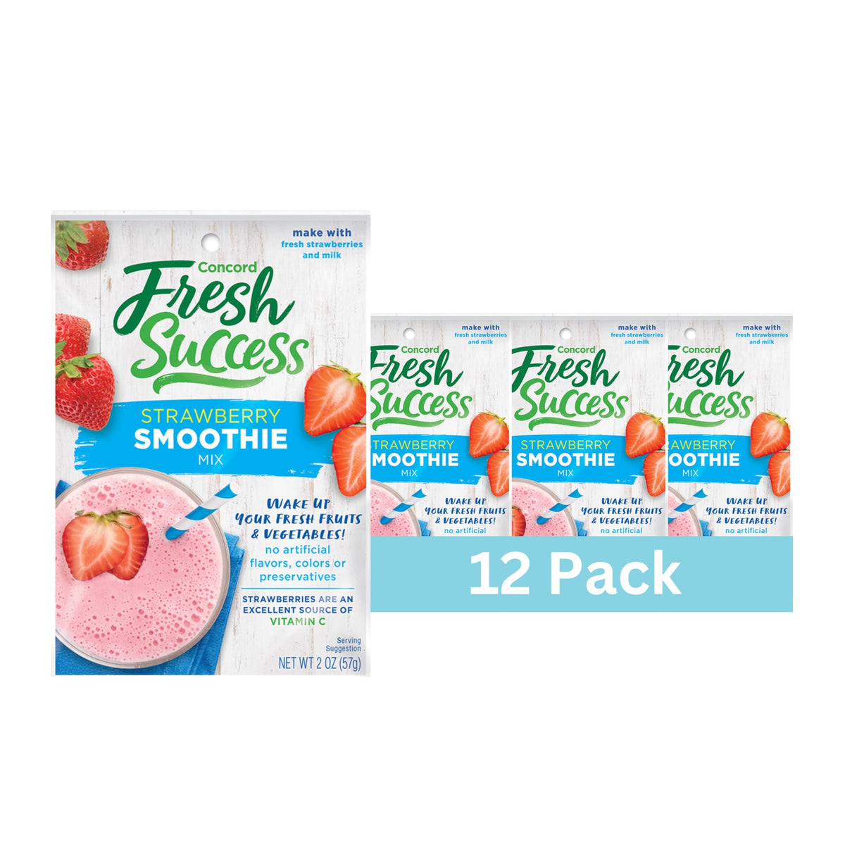 Strawberry Smoothie Mix / Concord Foods /2 oz (Pack of 12)
