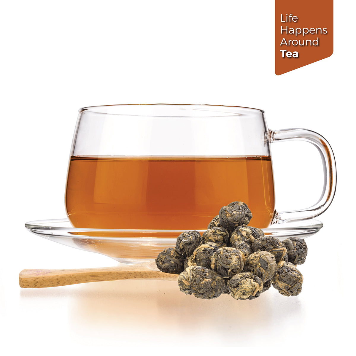 Tealyra Black Dragon Pearls Loose Leaf Black Tea - Premium Bold Caffeine - 4 Ounce (110g)