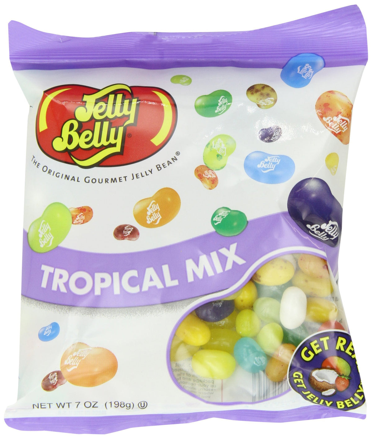 Jelly Belly, Tropical Mix Jelly Beans, 7 Ounce