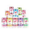 Cotton Candy Express Floss Sugar Variety Pack, 10 - 11Oz Plastic Jars Of Pina Colada, Orange, Bubble Gum, Grape, Watermelon, Gre
