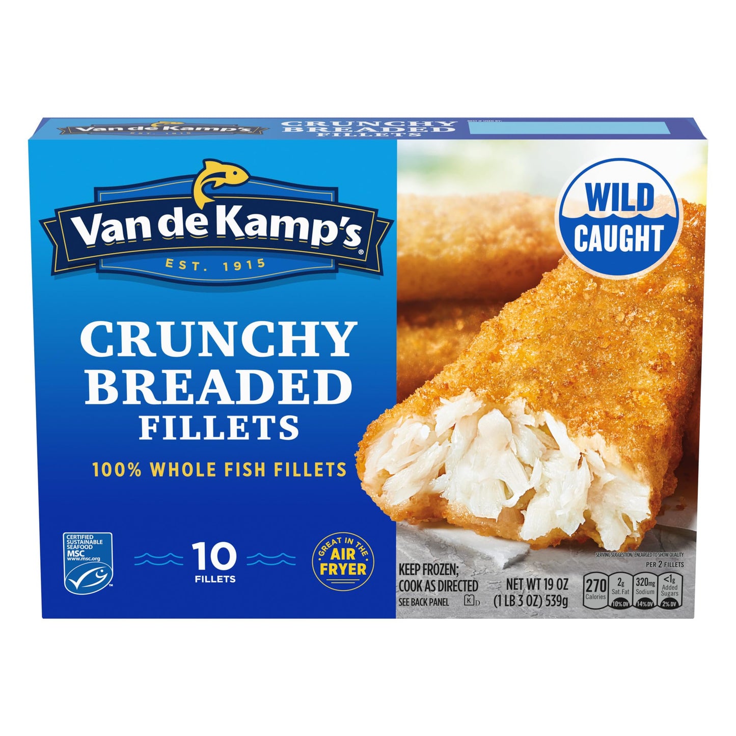 Van de Kamps Crunchy Fish Fillets, 19 oz (frozen)