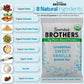 Bearded Brothers Organic Protein Bars, Vanilla (10 Pack) - 11G Of Plant Based Protein Gluten Free Vegan, Non-Gmo Healthy Snacks For Mature-Themeds Good Source Of Fiber