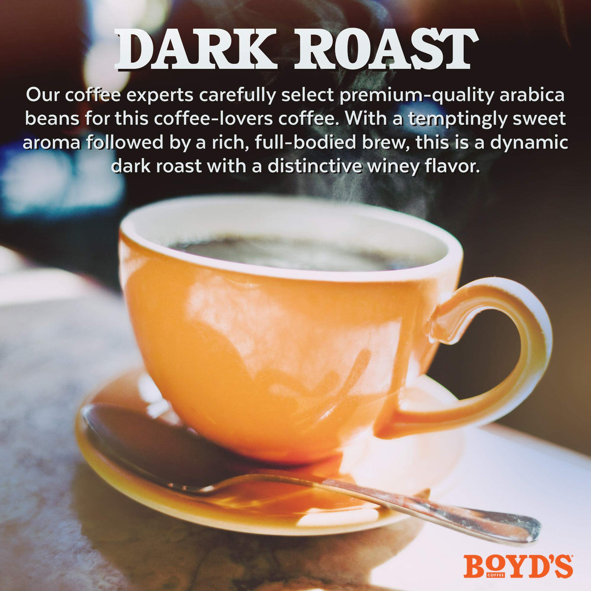 Boyds Coffee French No. 6 Ground Dark Roast Coffee, 12 Count Pack - 100% Arabica, Rich & Full-Flavored