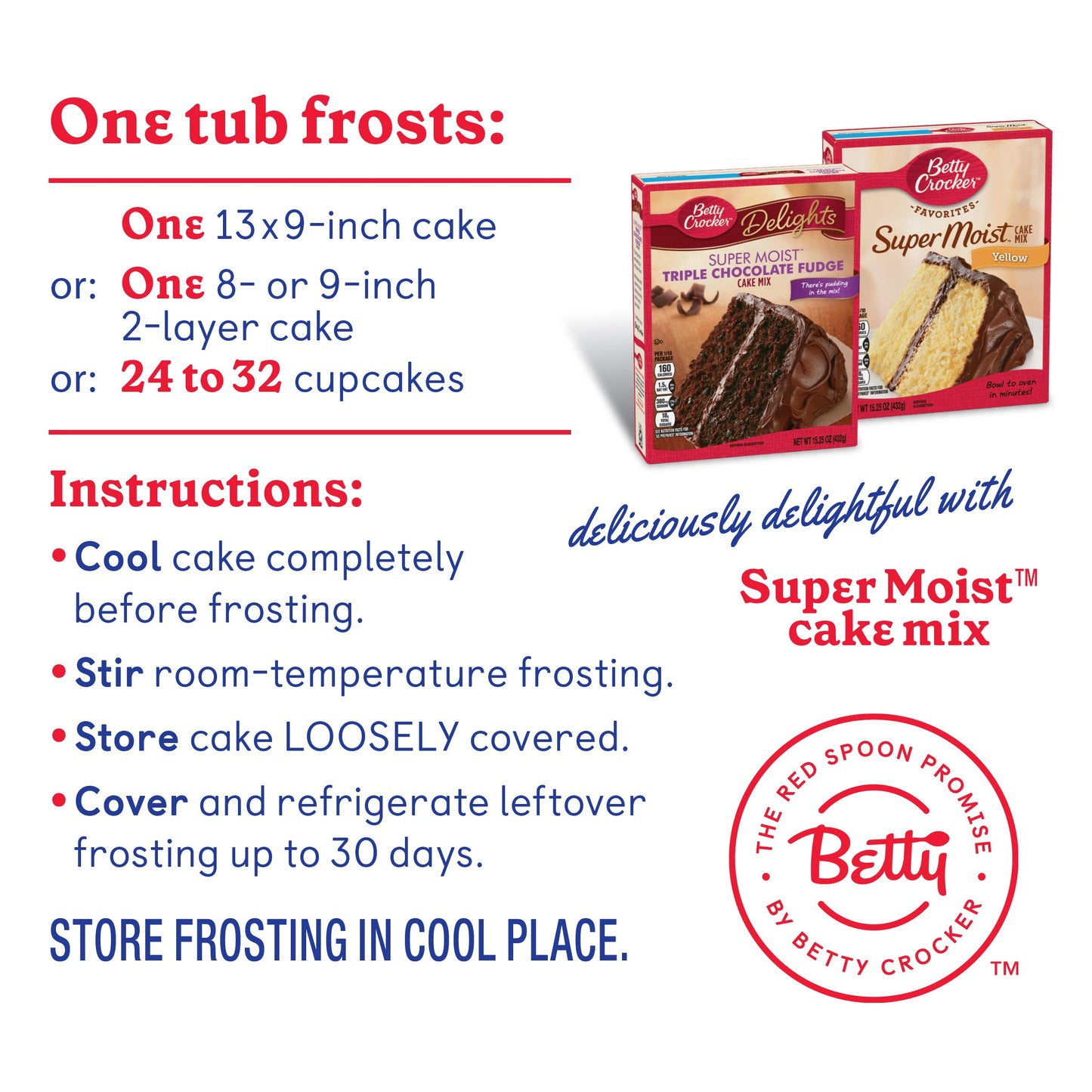 Betty Crocker Rich and Creamy Frosting, Milk Chocolate, Gluten Free, Holiday Baking, 16 oz
