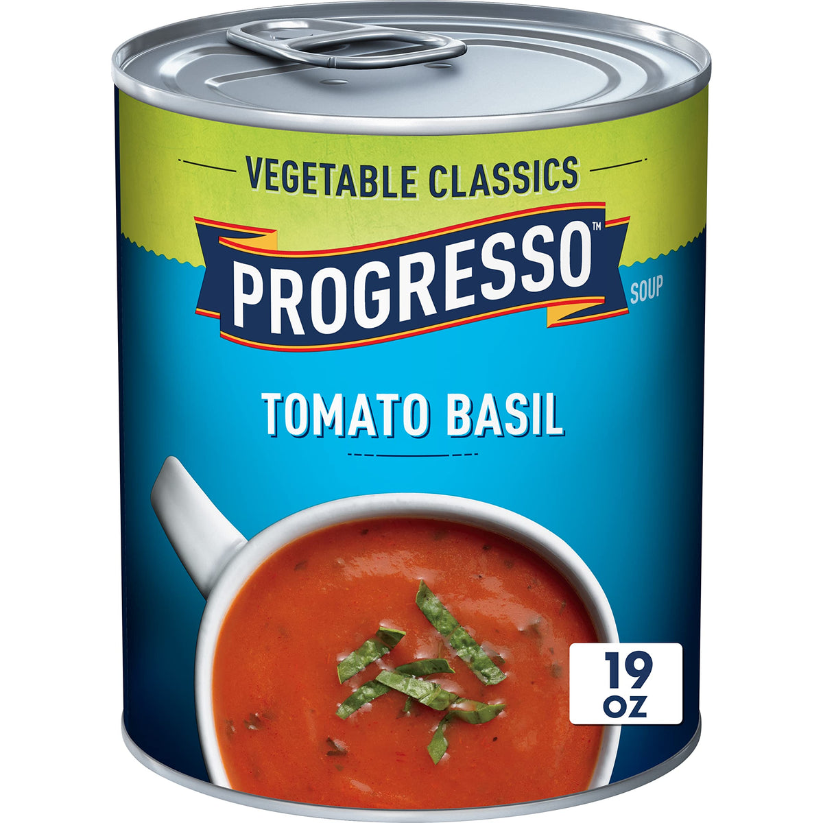 Progresso Vegetable Classics, Tomato Basil Soup, Gluten Free, 19 Oz, Pack of 6