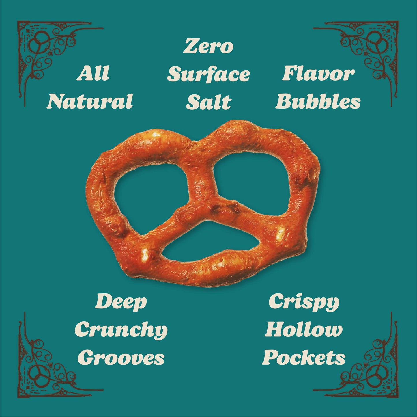 Unique Snacks Unsalted Splits Pretzels, 11 oz Bag (Pack of 6), Certified OU Kosher, Non-GMO, Homestyle Baked