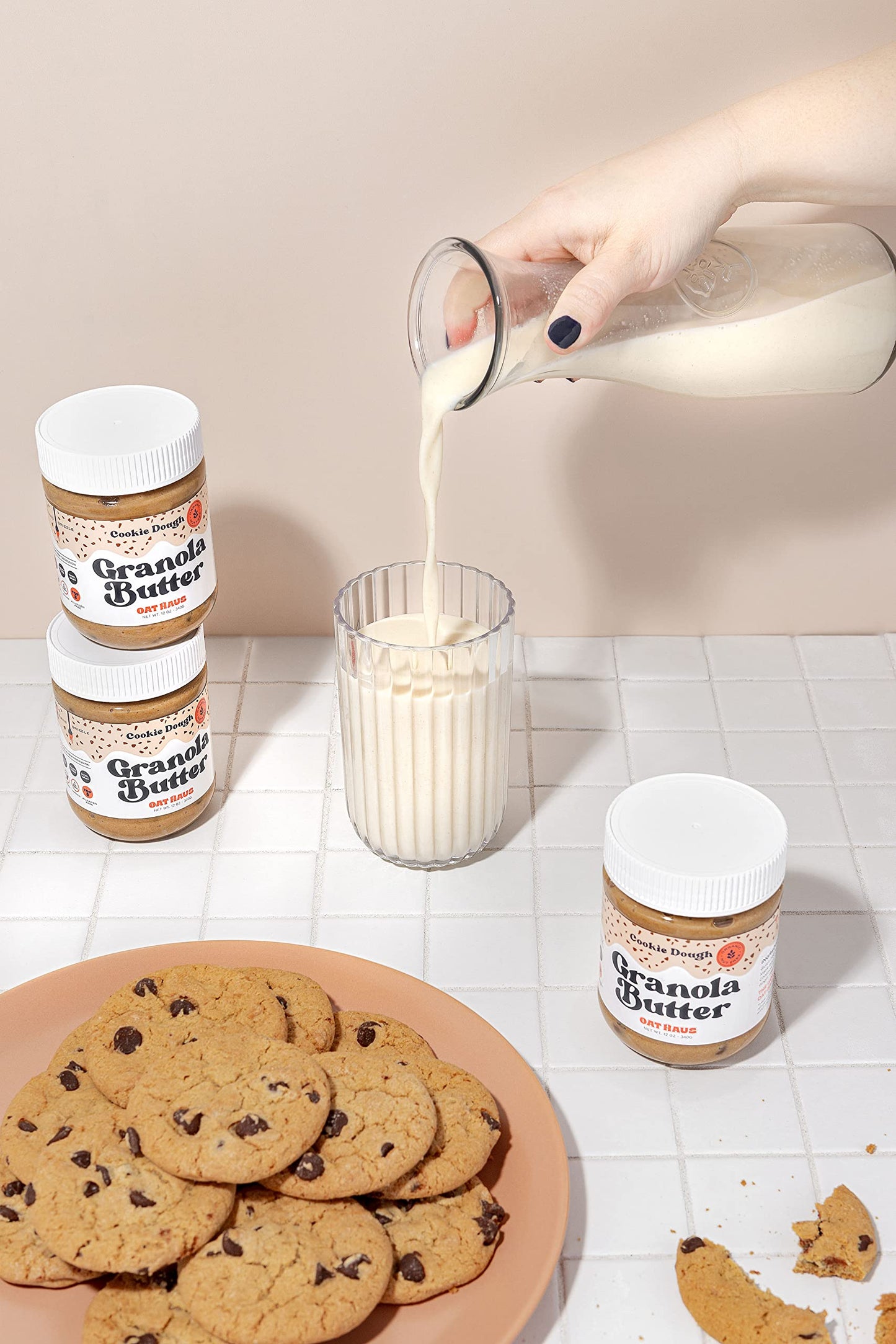 KWEEN Oat Haus Cookie Dough Granola Butter (Chipless) | Peanut-free, Almond (Tree-Nut) Free, & School-Safe (Top 8 Allergen Free)