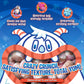 Fruncherz Neapolitan Candy Puffz - Kosher Freeze-Dried  , Light & Crunchy, 5 x 7 x 3 inches, Chocolate, Vanilla, Strawberry Flavors