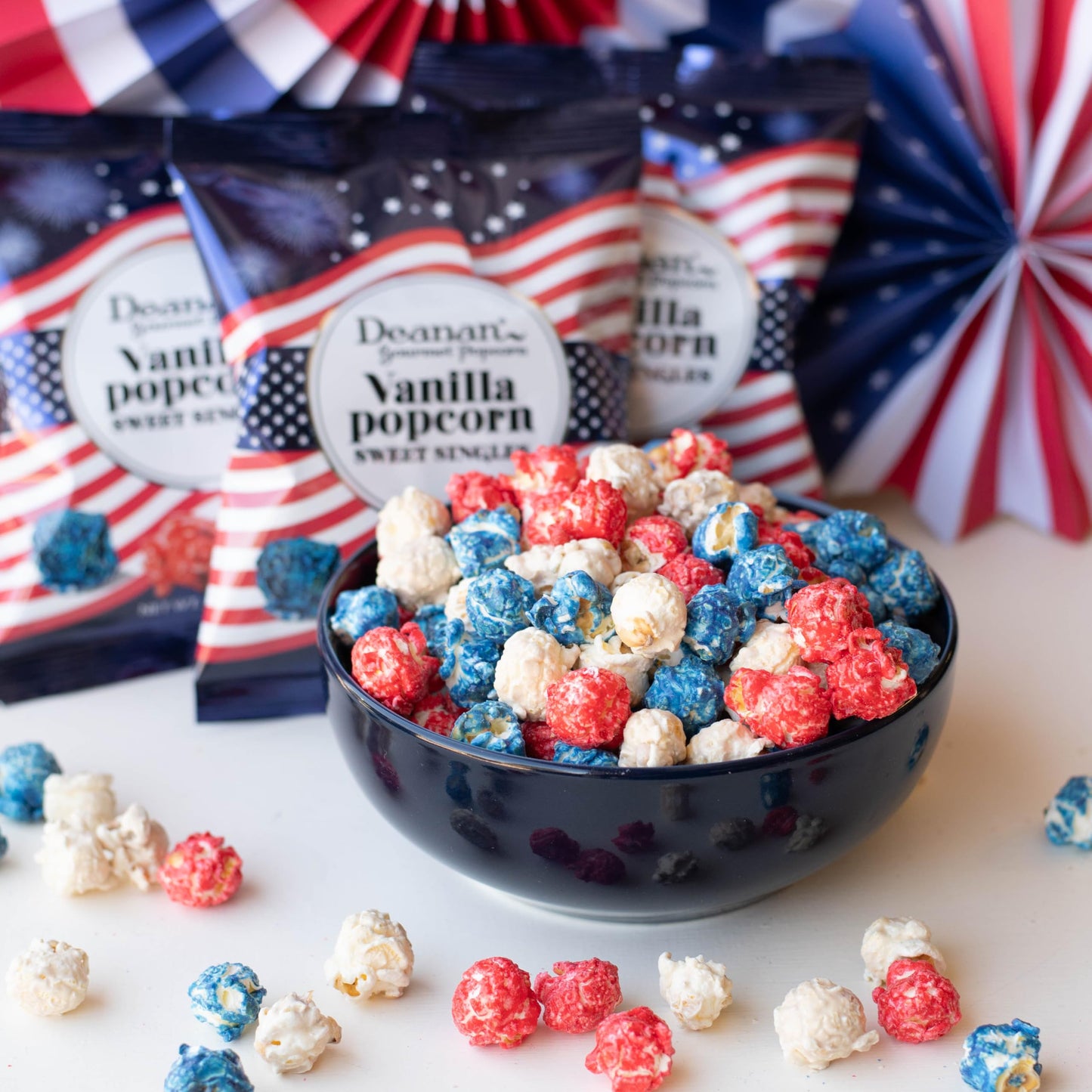 Deanan Patriotic Vanilla Popcorn 12 Count (1.5 Cup Ea)