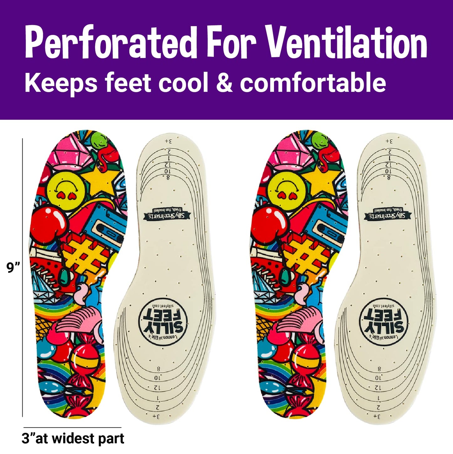 Kids Insoles For Shoes  Child Replacement Shoe Insoles For Kids Shoe Inserts For Kids Or Sole Inserts For Children & Toddler Siz