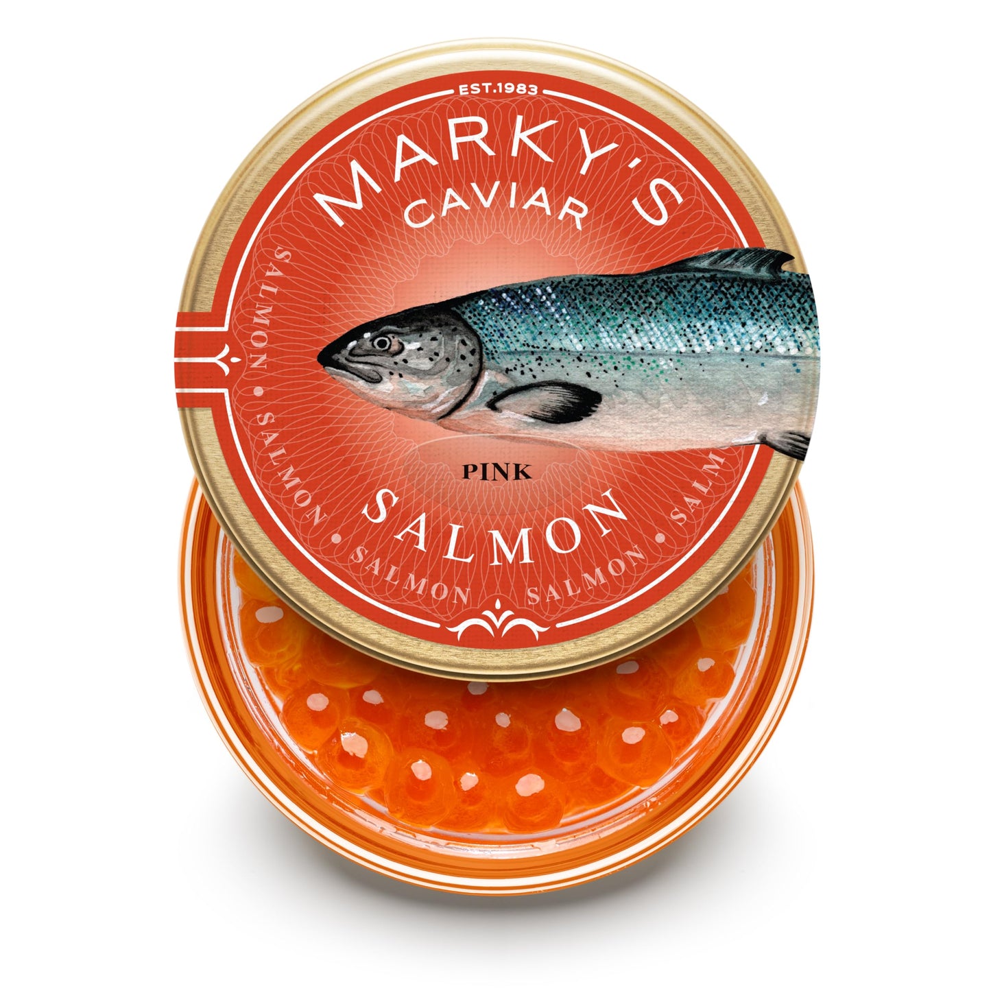 MARKY'S American Pink Salmon Roe Caviar Wild Caught - 4 oz / 114 g