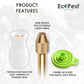 ECOPEST Diatomaceous Earth Powder Duster - Large Bulb Sprayer for Organic Gardening & Eco-Friendly Pest Control (Bed Bugs, Roaches, Ants)