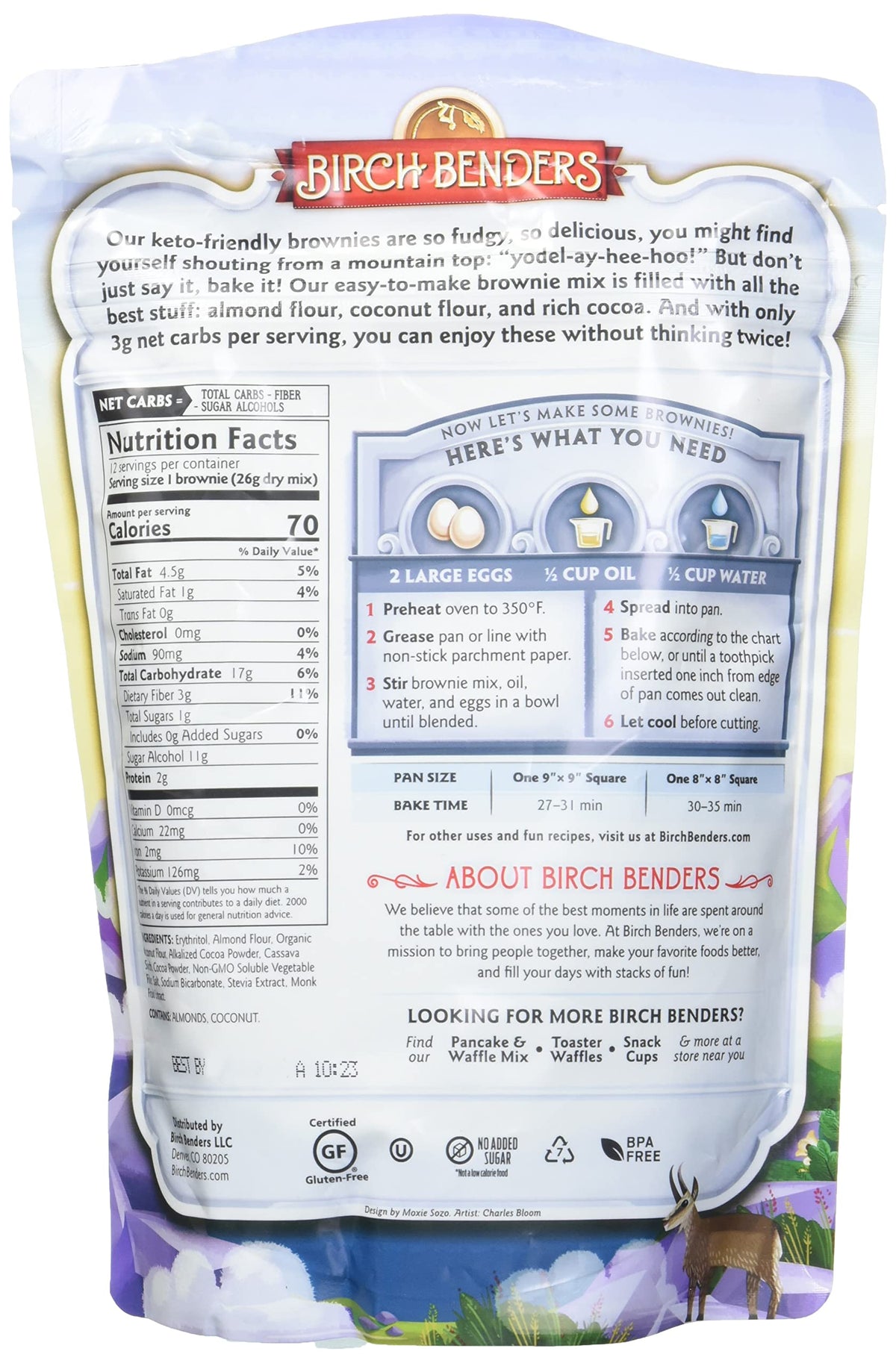 Birch Benders Ultimate Fudge Brownie Mix, 10.8 OZ
