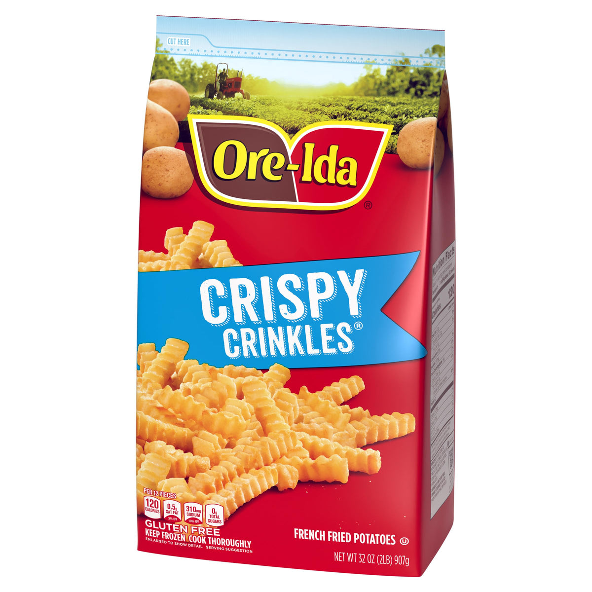 Ore-Ida Crispy Crinkles French Fried Potatoes, 32 oz Bag