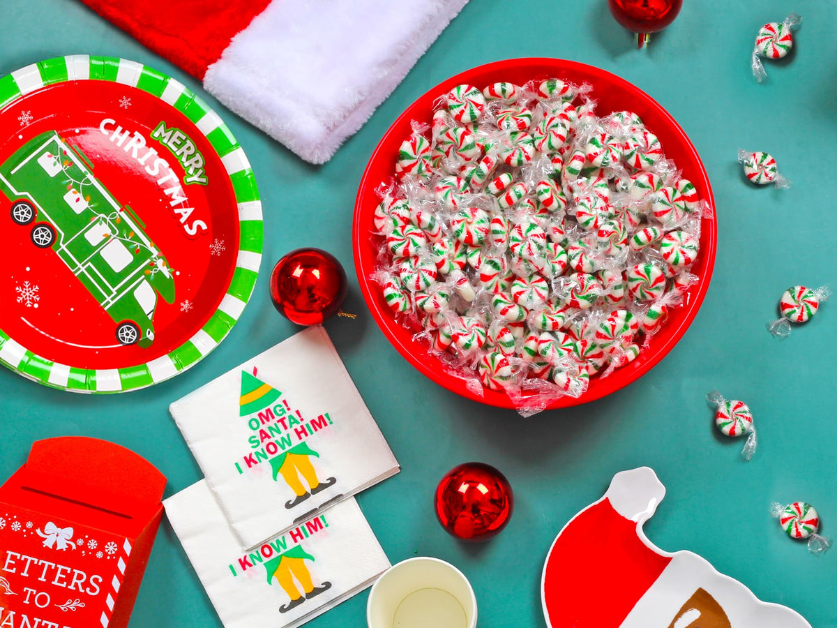 Christmas Starlight Mint Candy - 3 Pounds - Peppermint and Spearmint - Bulk Mints Hard Candy Individually Wrapped