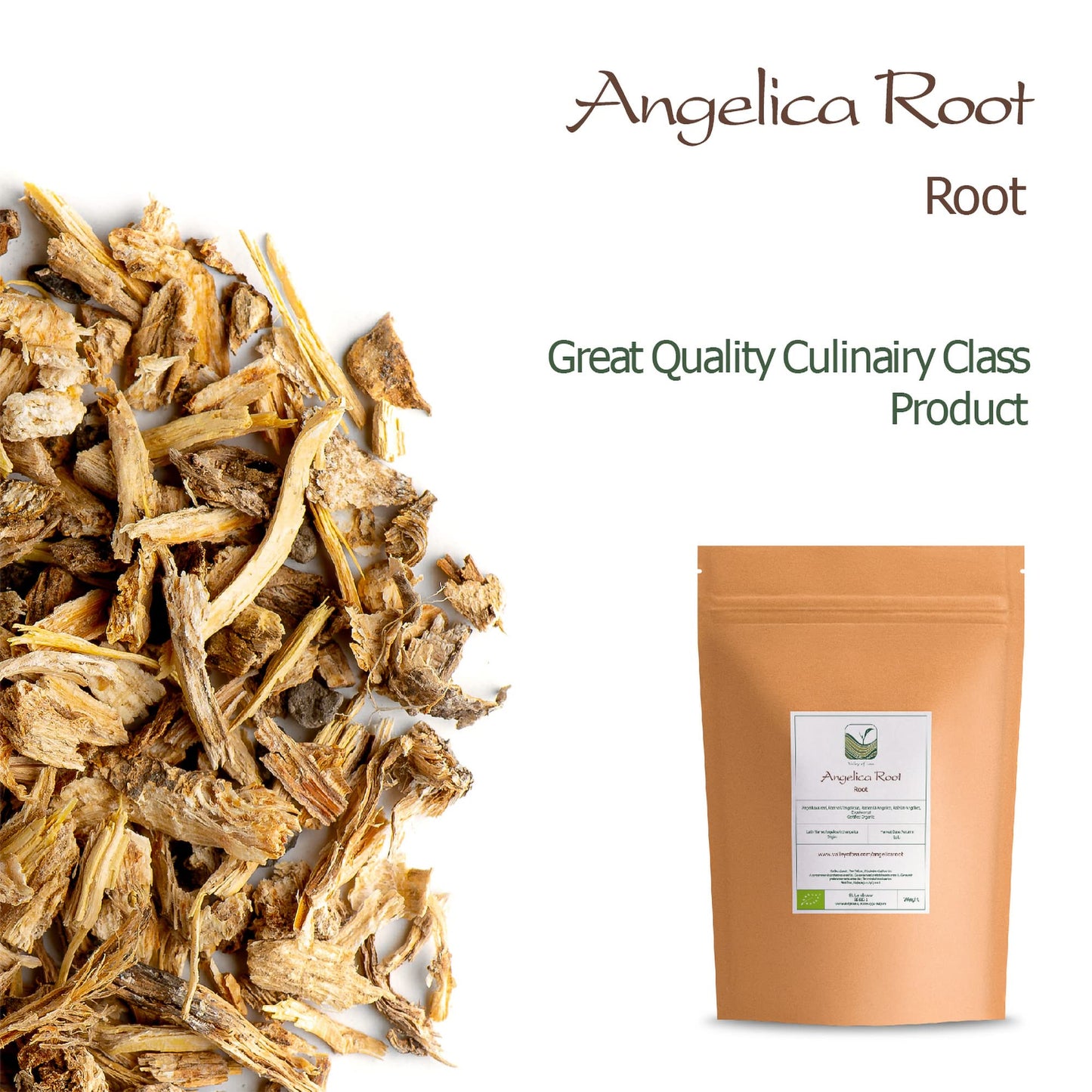 Angelica Root Organic Tea Dried - Roots Dry - Angelica Archangelica - Angelica Root Herb Angelica Roots Angelica Herb Angellica
